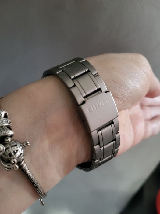 Титановий годинник-хронограф citizen titanium chronograph wr 100
