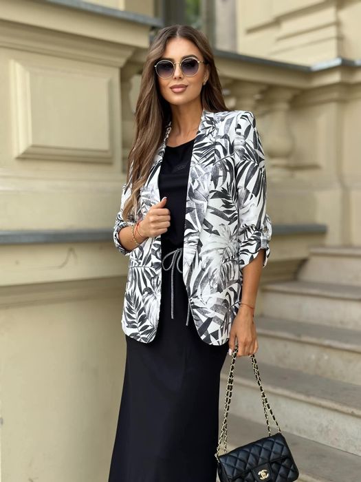 Żakiet damski liście