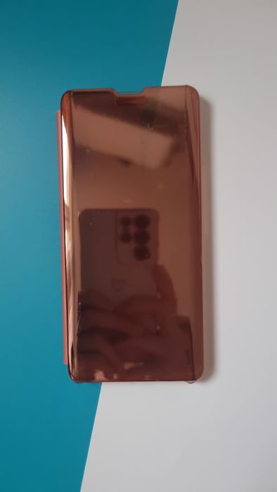Etui z klapką do Huawei Nova 9,Honor50 Clear View Case Różowe złoto