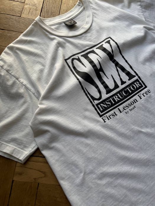Футболка Sex Instructor L мерч винтаж M boxy fit print merch usa