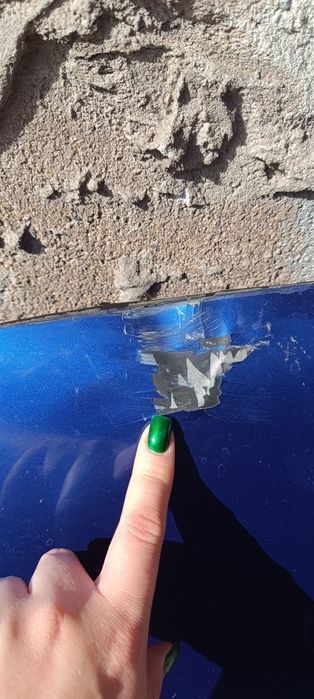 Капот Mazda 6 синий цвет