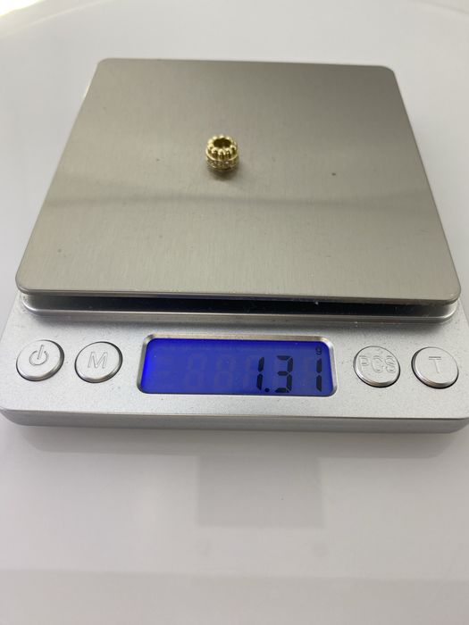 Złoty element charms na bransoletkę Pandora, Próba 585. Nowy (6131)