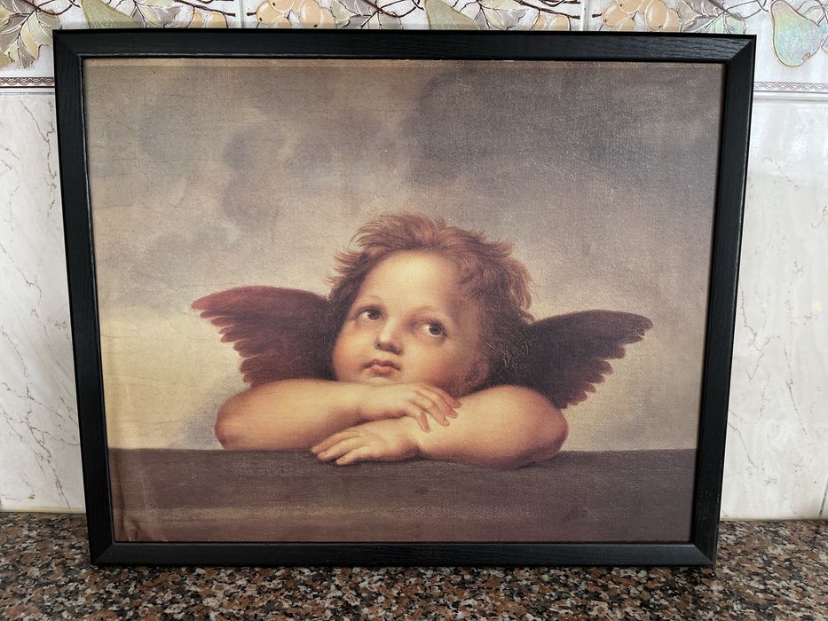 2 quadros com anjos