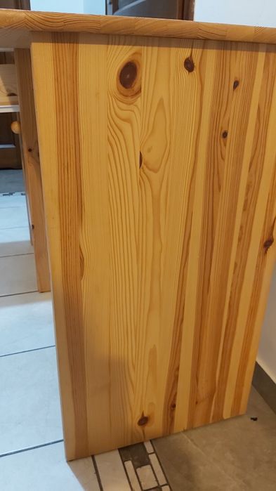 Biurko drewniane sosnowe IKEA, bardzo dobry stan, meble dziecięce