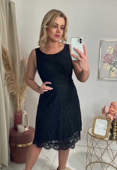 Paczka ubrań premium, sukienki, bluzki, markowe, XS i S, 8 sztuk