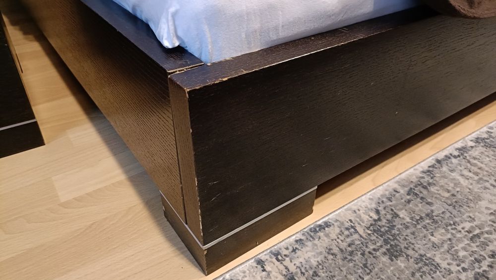 Zestaw mebli do sypialni, wenge