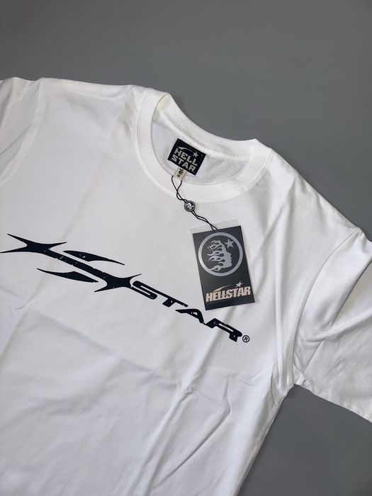 футболка Hellstar White Hellstar drip drill
