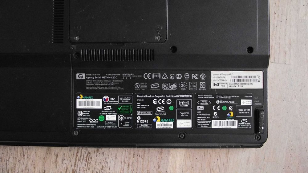 Винтажный Ноутбук HP Compaq nx6125