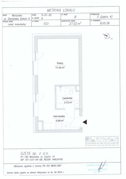 Vonder UpTown | apartament 1-pok. | 103