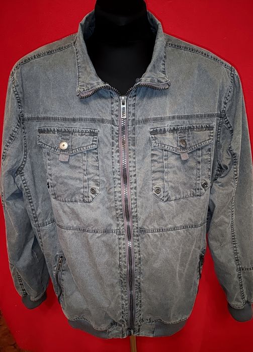 Бомбер коттоновый, куртка демисезонная Angelo Litrico р.3 XL, 62-64, ПОГ 79 см