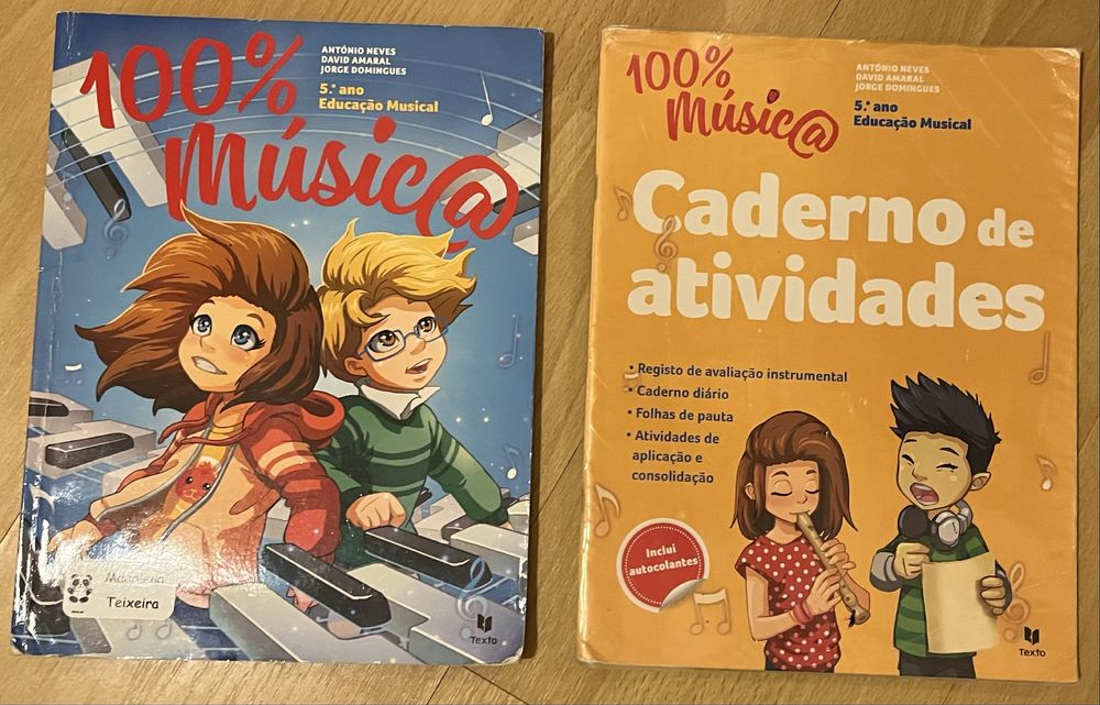 Manual e caderno de atividades, Ed. Musical, 5.ano