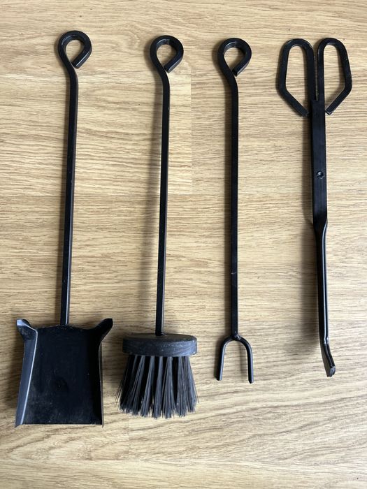 Utensílios lareira ferro forjado