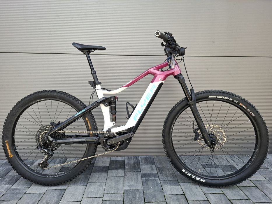 Rower elektryczny full górski Flyer Uproc 3 r. M 44cm SRAM Gx eagle 27.5" Rockshox hydrualika Shimano Bosch CX 625Wh