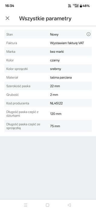 Pasek  Nato  22mm