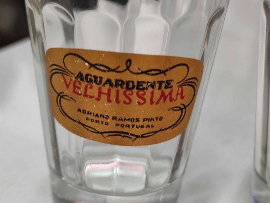 5 Copos pequenos Shots antigos marcas bebidas