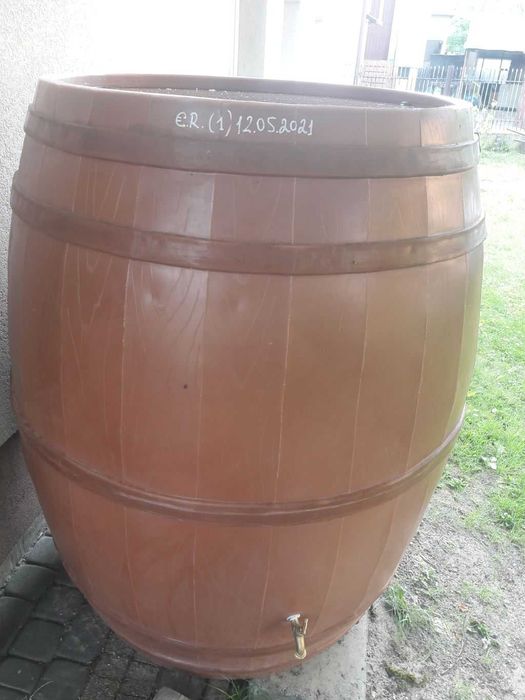 Beczka na deszczówkę 1000 L, OZDOBNA, Beczka na wodę 1 m3