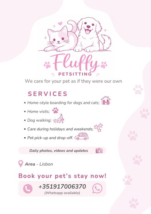 Fluffy Petsitting e Petboarding em Lisboa