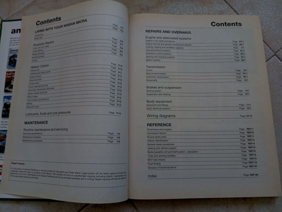 Manual Nissan Micra 1993 to 2002 Haynes Service and Repair Manual