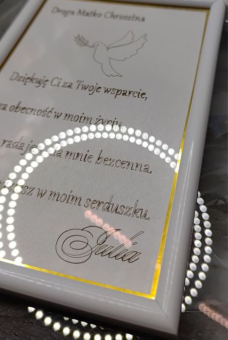 Podziękowanie dla Matki Chrzestnej I ojca życzenia komunijne