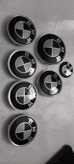 Centros Para BMW Carbono 4 Jantes 1 Frente 1 Mala 1 Volante