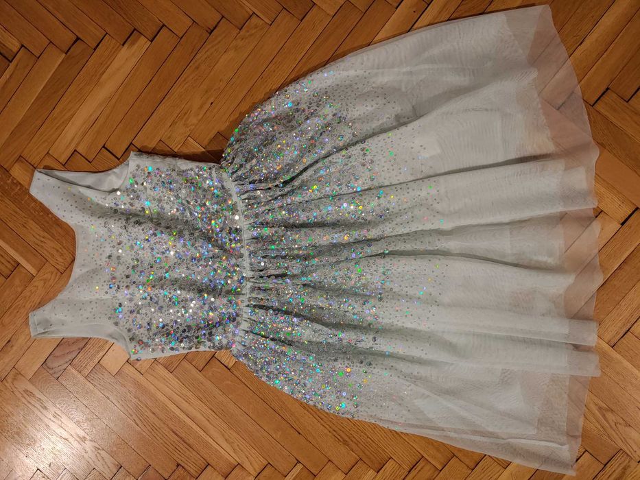 elegancka sukienka dla dziewczynki w rozmiarze 146