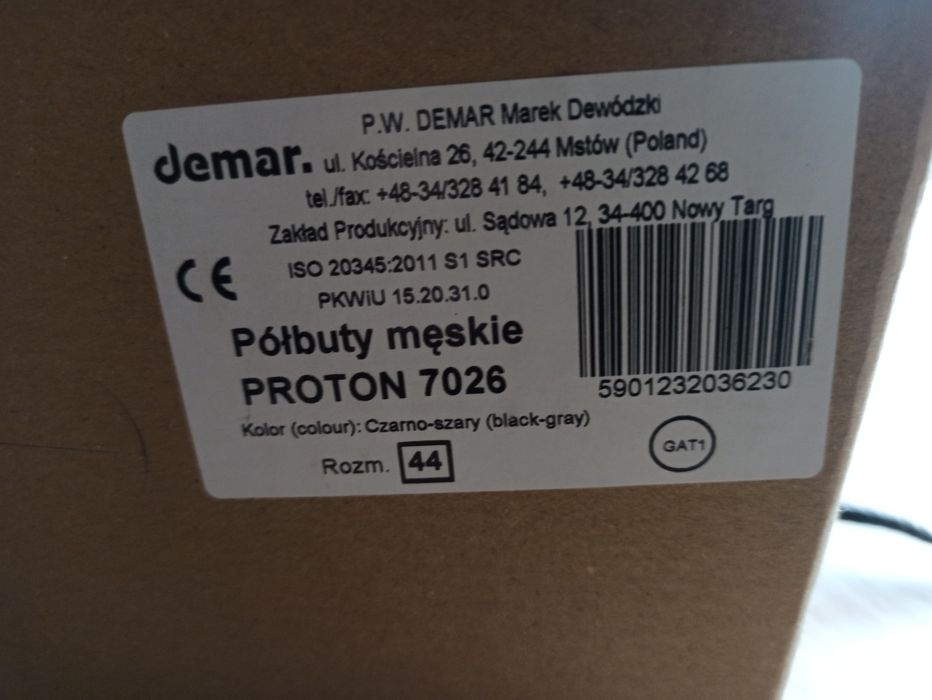 Buty robocze BHP Demar Proton roz. 44