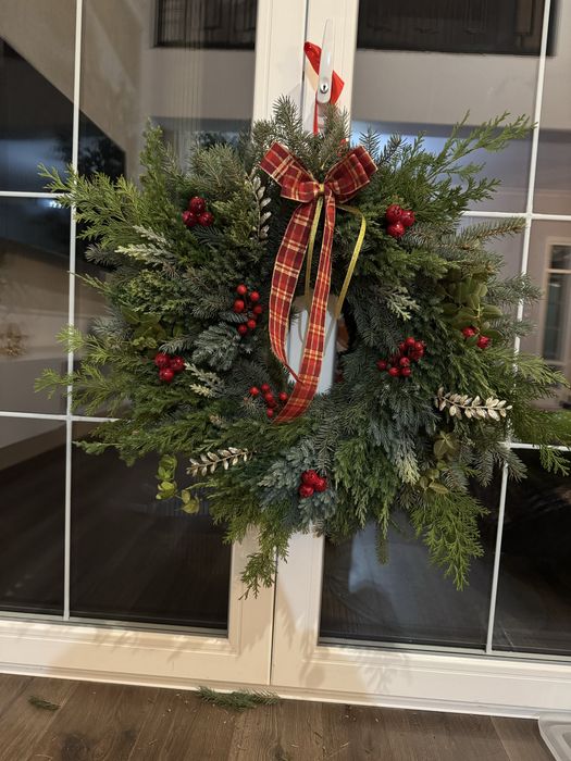 Zapraszam na ręcznie plecione wianki zimowo - swiąteczne