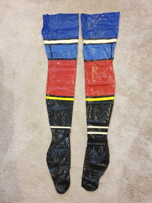 Pończochy latex, guma rozm. S-M