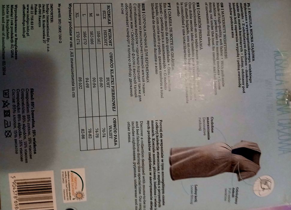 Koszula nocna ciążowa