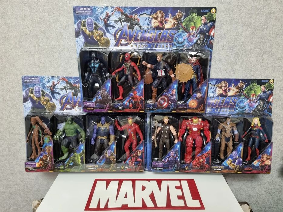 Ігровий набір Супергероїв Марвел:Грут,Тор,Танос,Халк та інші...