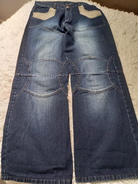 Spodnie męskie dżinsowe granatowe rozmiar L