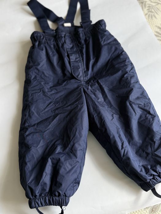 Дитячий напівкомбінезон зимові штани H&M  86-92