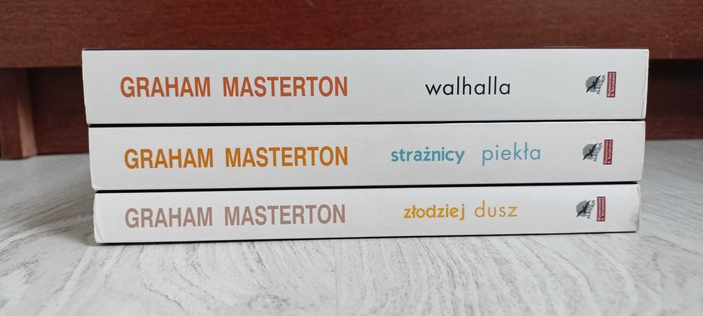 3x Graham Masterton Złodziej dusz + Walhalla + Strażnicy piekła BDB