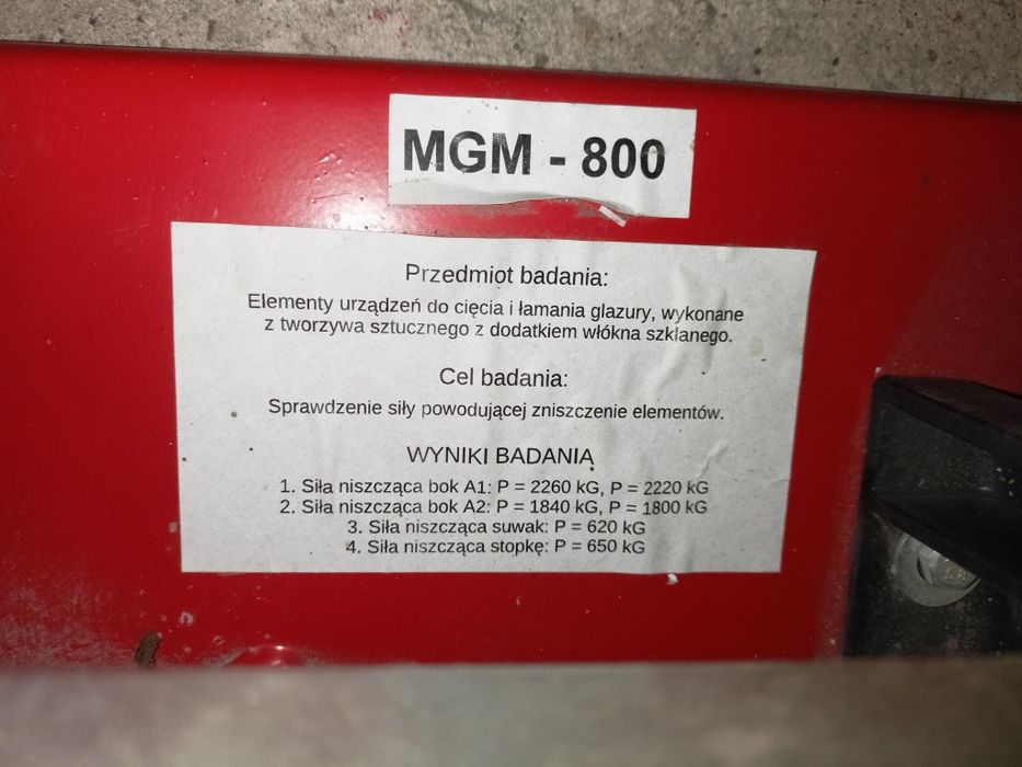 Maszynka ręczna do cięcia płytek 80 cm