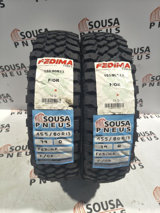 2 pneus Fedima 155/80R13 - Oferta da Entrega