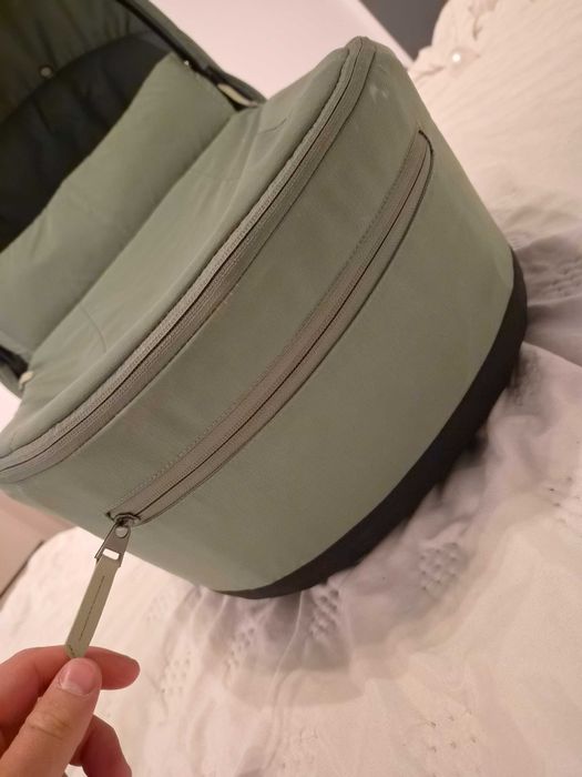 JAK NOWA Gondola do wózka Cybex Priam 4.0 Leaf Green / Dark Green