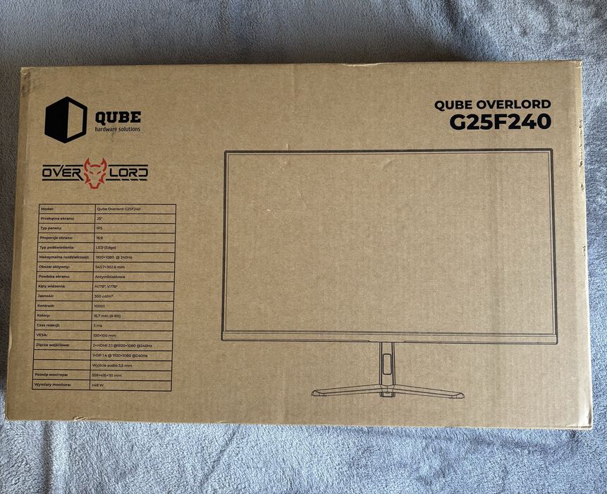 Монітор ігровий QUBE OVERLORD G25F240