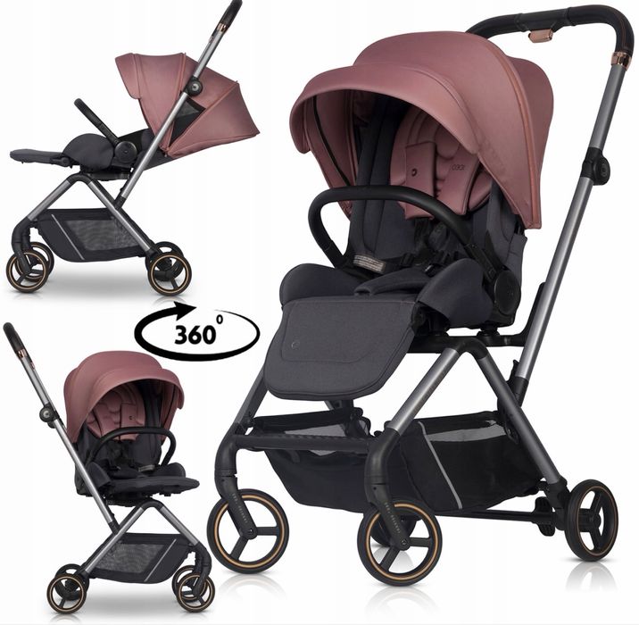 Cavoe  Ideo - wózek 2w1 obrotowe siedzisko 0-22kg - stan bardzo dobry