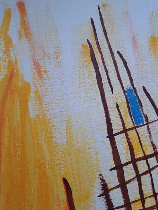 Pintura acrílica em papel