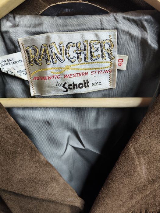 Stara skórzana kurtka z frędzlami Rancher 32