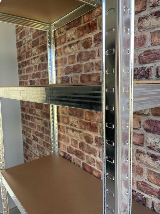 Regał metalowy garażowy 5 półek 875kg na wcisk ocynkowany solidny 180