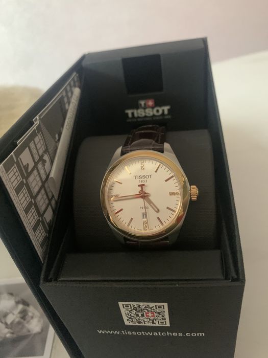 Tissot PR 100 - zegarek damski z diamentami