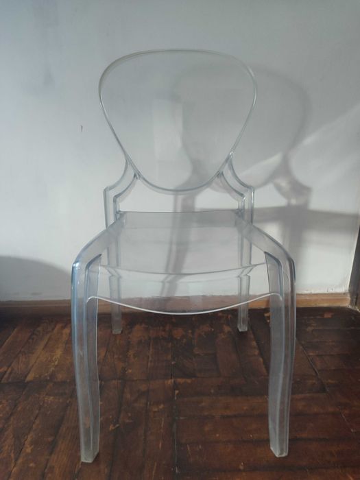 Krzesło transparentne pleksa Queen Pędraki 6 sztuk