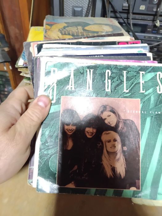 Lote de 250 discos vinil 25 LP e 225 singles