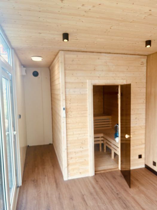 Na sprzedaż nowoczesny domek saunowy 6m x 3m