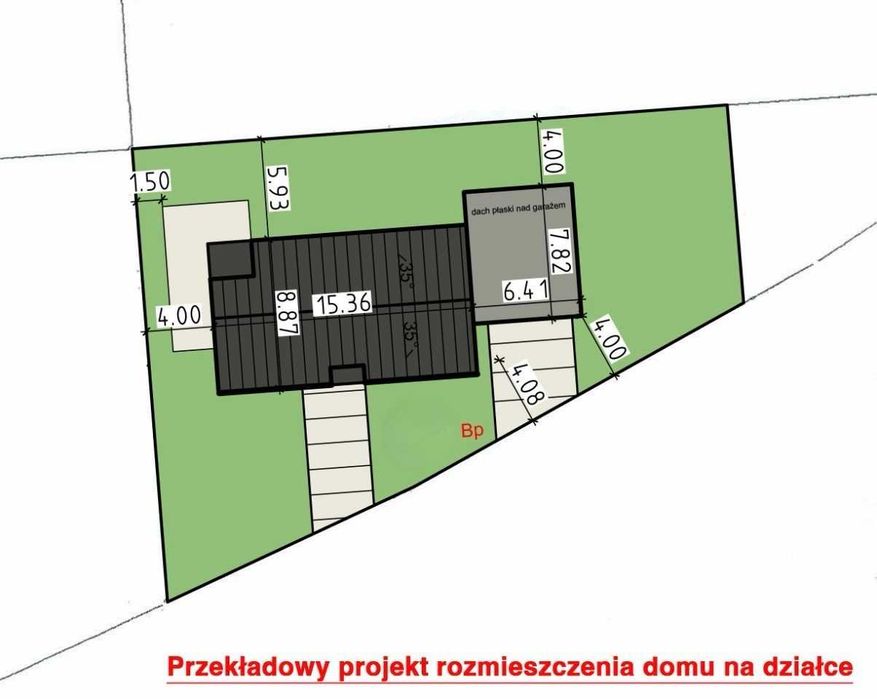 Prestiżowa działka (701m2) w centrum Przylepu