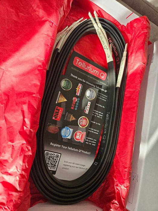 Tellurium q Silver II 2 m, kabel głosnikowy