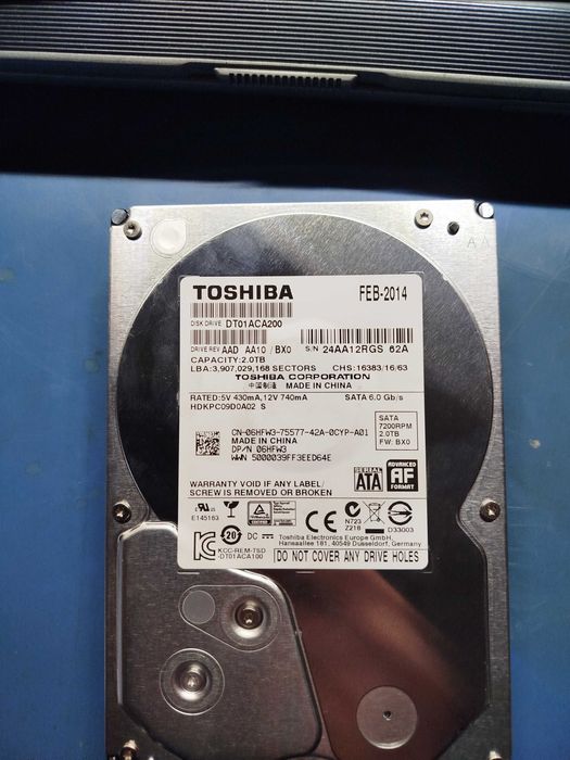 Dysk twardy HDD Toshiba 2TB dt