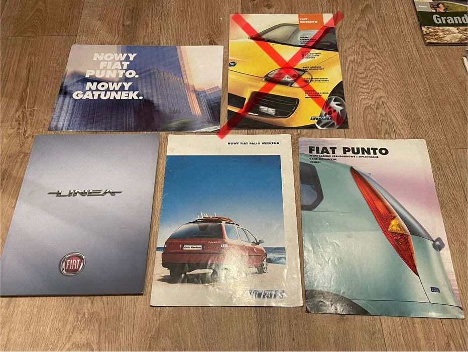 Prospekty prospekt broszurka folder Fiat Linea plakat Punto
