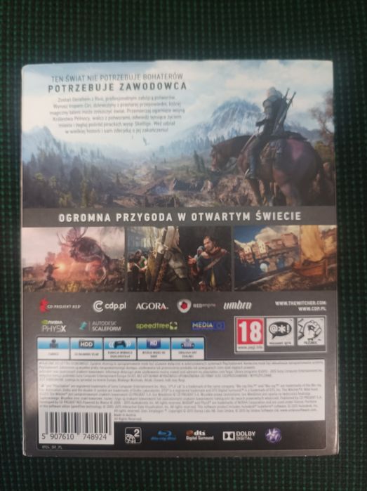 Gra wiedźmin dziki gon iii 3 + dodatki ps4 pl ps5